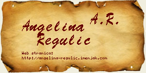 Angelina Regulić vizit kartica